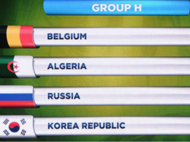 Группа H - Россия, Бельгия, Южная Корея, Алжир